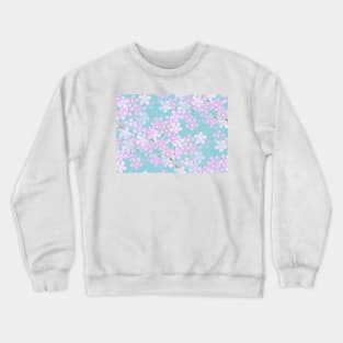 Cherry Blossom Repeat Pattern Crewneck Sweatshirt